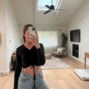 Beyond Yoga Scrunch Crop Top